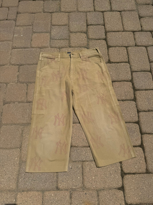 Vintage ny printed khaki levi pants