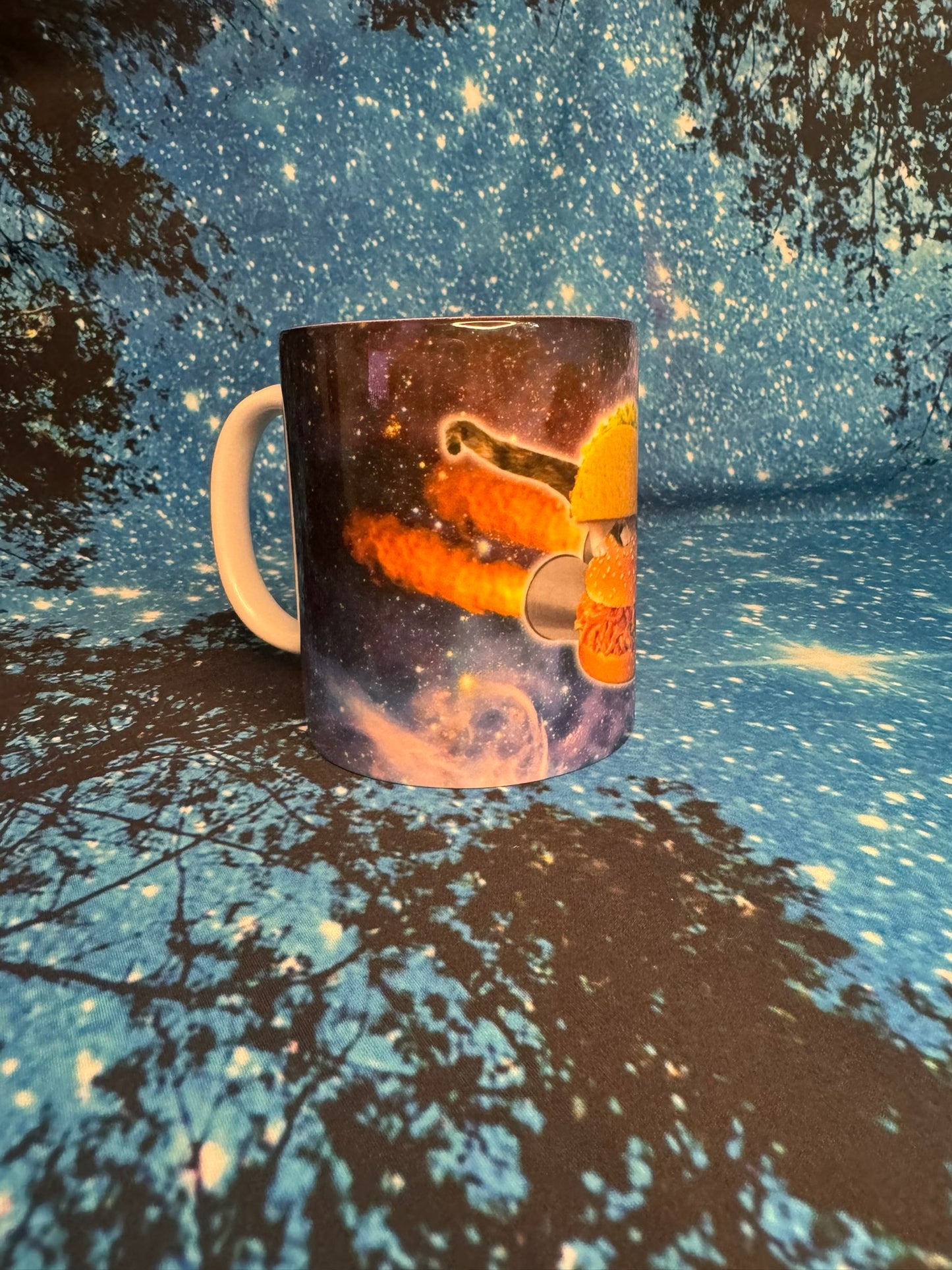 Galaxy cat coffee mug