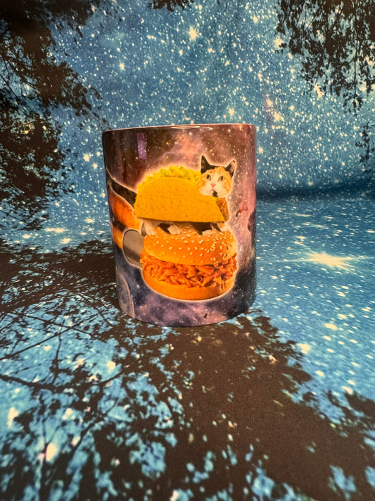 Galaxy cat coffee mug