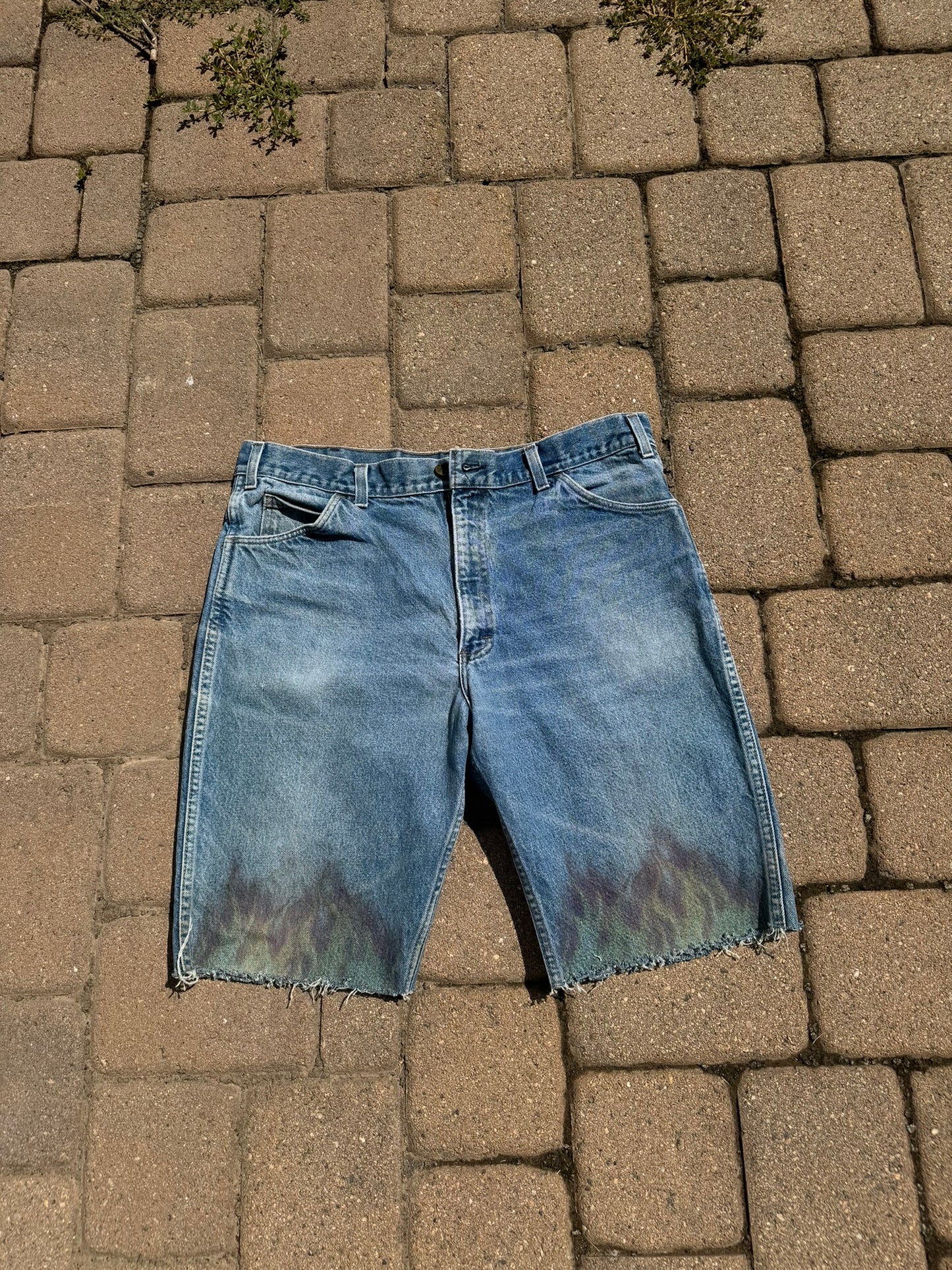 vintage flame shorts