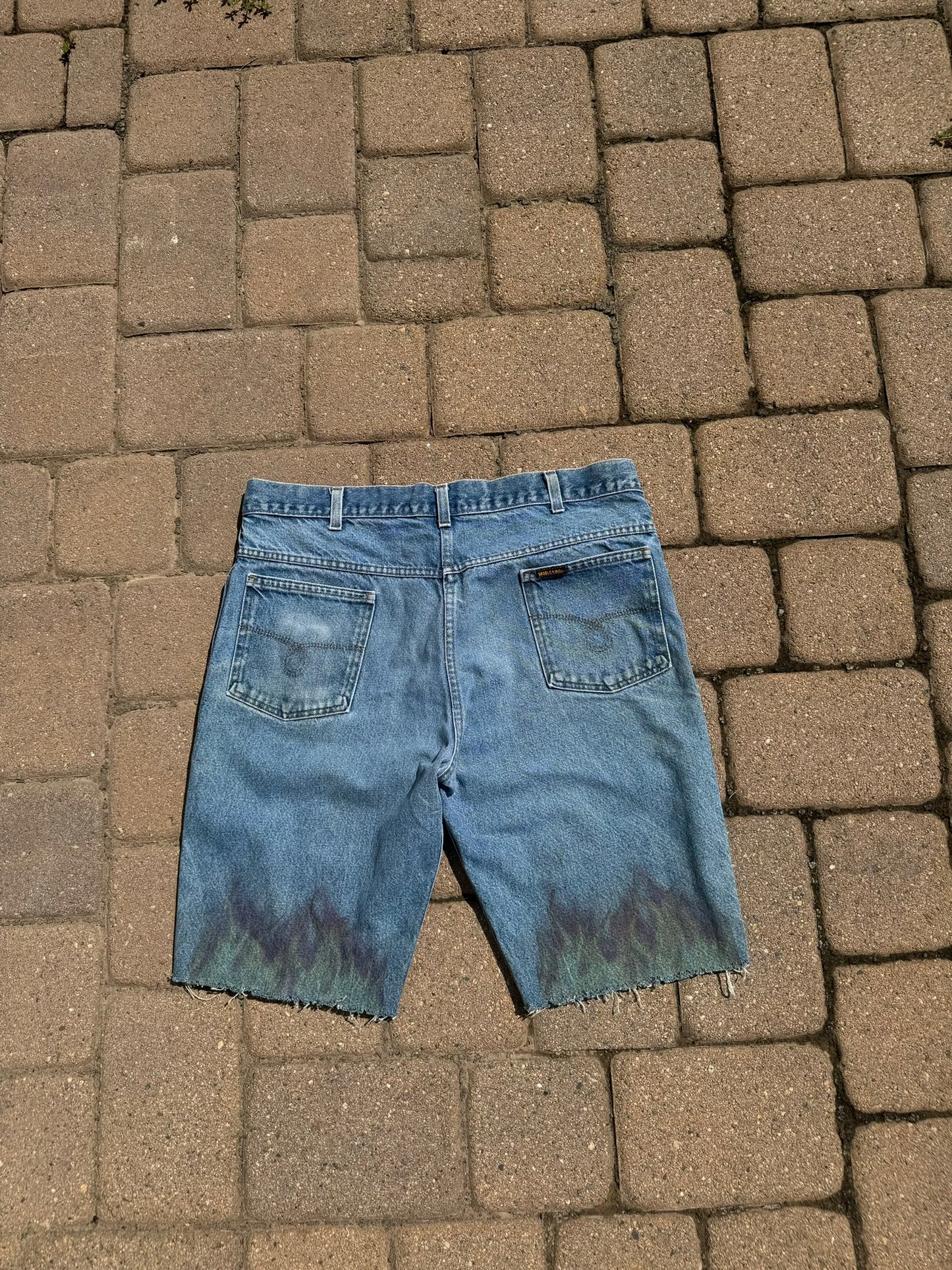 vintage flame shorts