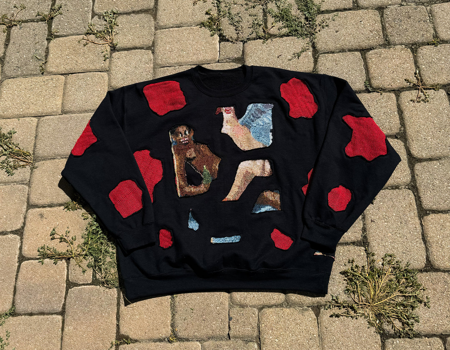 Custom Kanye west my dark twisted fantasy tapestry sweatshirt